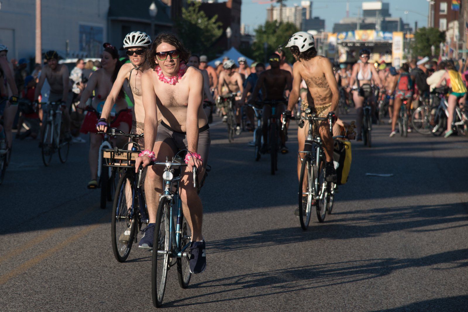 2017 World Naked Bike Ride in St. Louis
